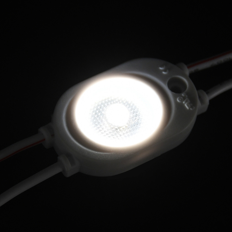5 tahun umur tahan air luar ruangan / dalam ruangan DC12V 1W 1 Chip Putih Warna 2835 SMD LED Modul