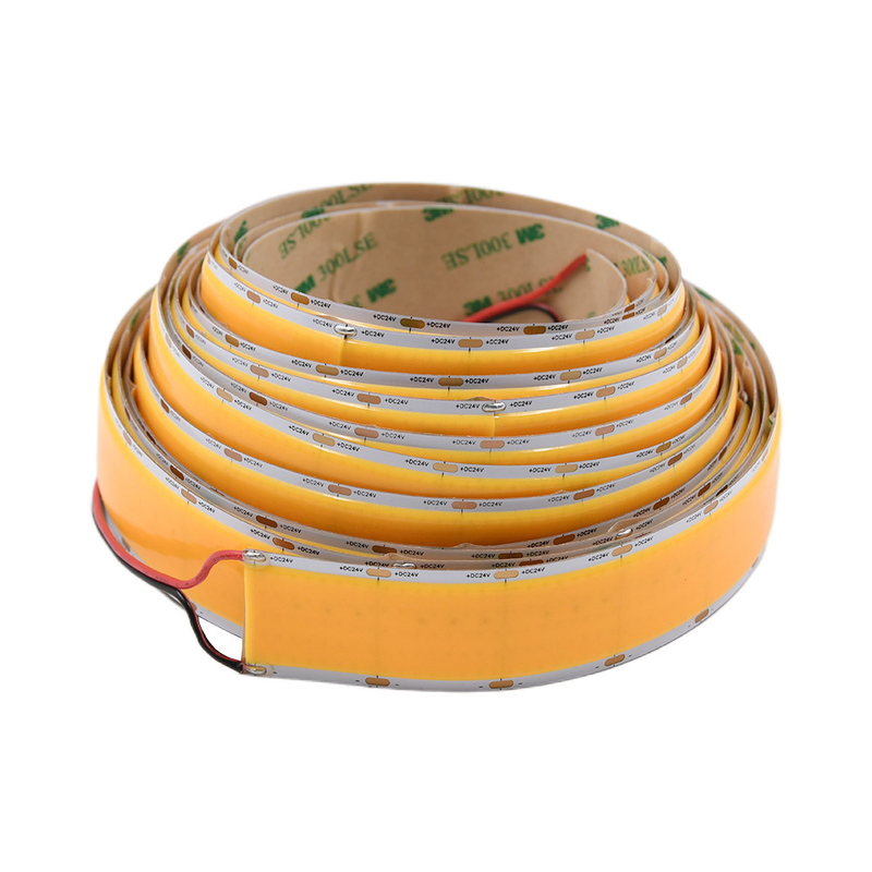 High Density Linear Flexible COB LED Strip CRI 90+ Per Roll 5000mm Lebar 6500K Putih Warna 4600LM/M Hot Sell Di Eropa