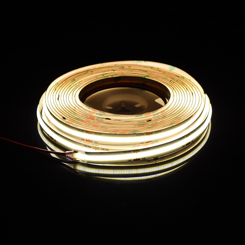 ADLED Fleksibel Panjang COB LED Strip Ra90 DC 24V 528 LED Chip 2700K 3000K 4000K 5000K 6000K