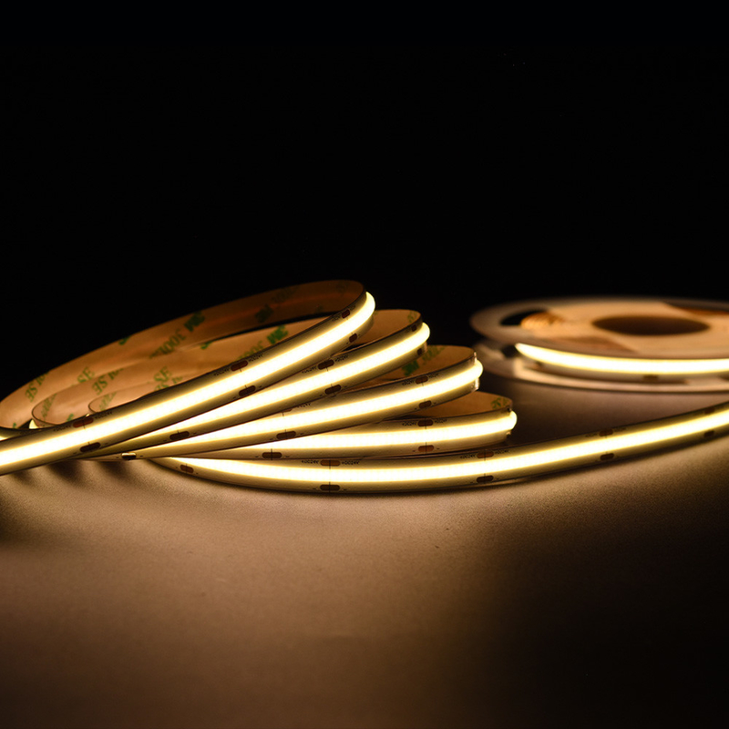 Adled Pabrik Cob Led Strip Ra90 528led/m 24V 14w/m Rohs Ce UL Sertifikasi Lulus