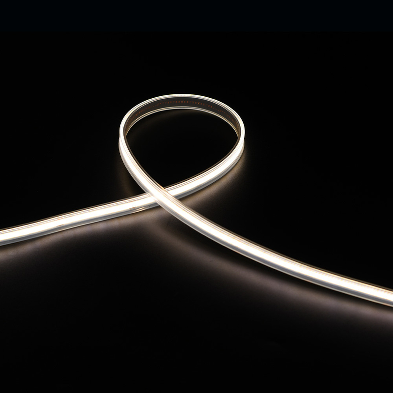 IP20/IP67 Rated COB LED Strip Light dengan 480 LED/m dan 10W/m Output Spotless Linear