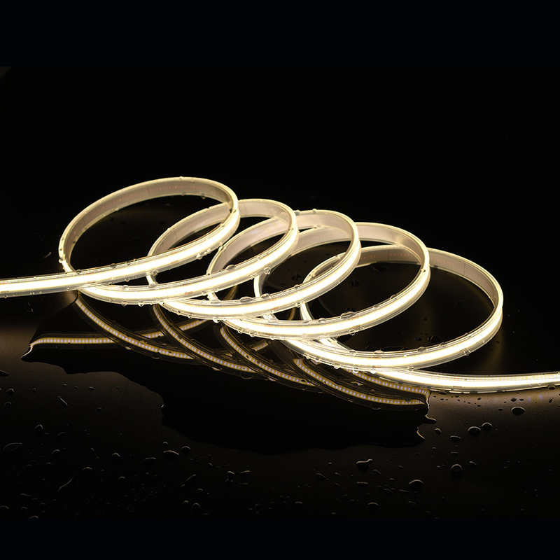 12V/24V Waterproof COB LED Strip 480 LED/m Ideal untuk lingkungan yang menuntut