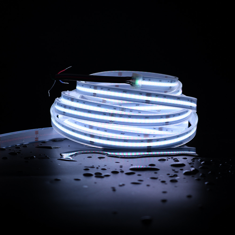 Instalasi Proyek Baru RGBW Warna Led Strip lampu Cob Magic Digital Adresable COB led Strip