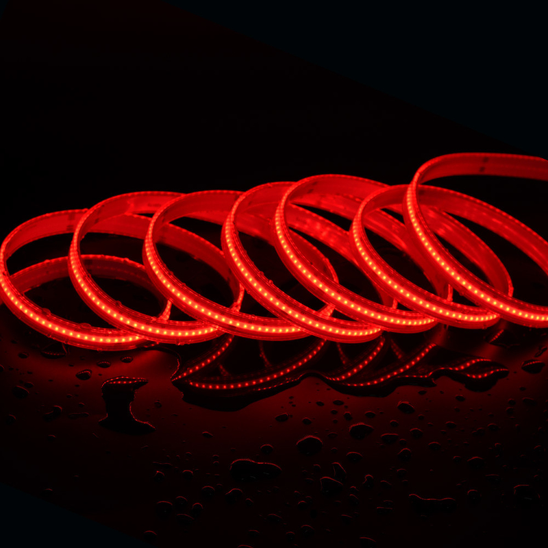 Cold White Super Bright RGB Fleksibel Pemasok 896 12v 24v Cob Led Strip Light