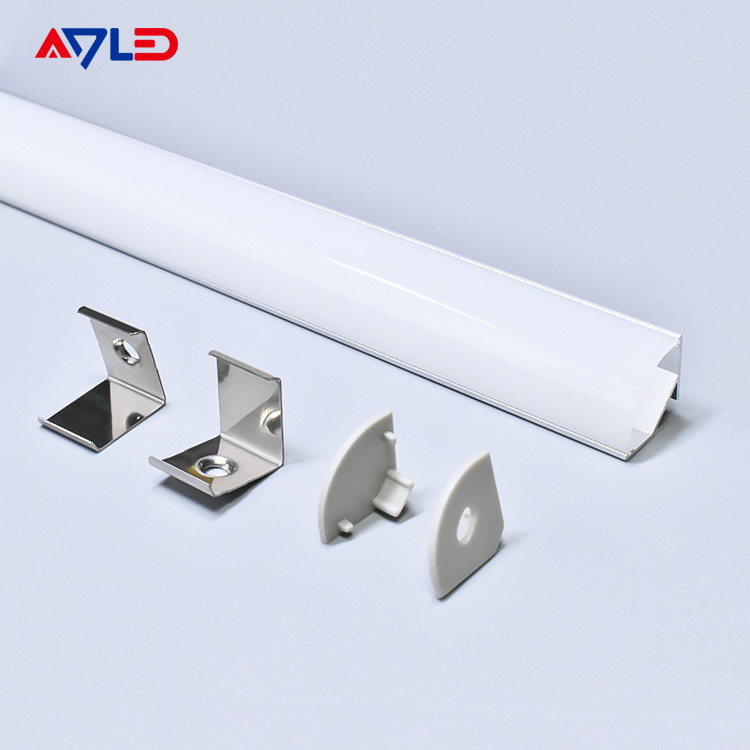 10.4mm Profil Aluminium Luas Untuk Strip Led Cahaya Desain Modern Profil Aluminium Led